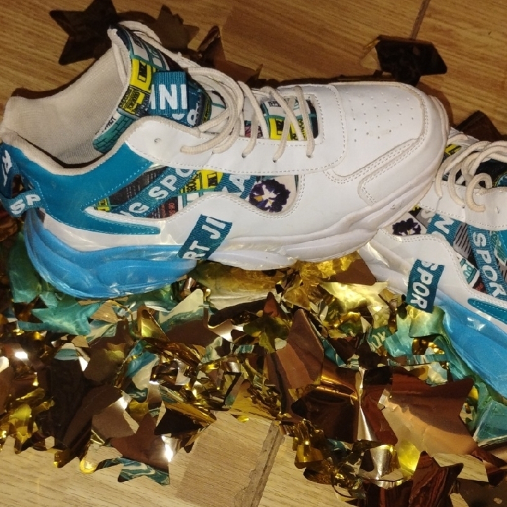 Blue Athletic Shoes